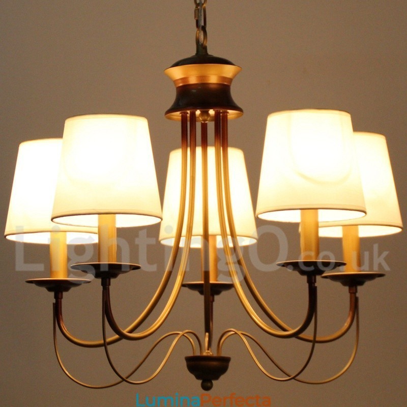 Candelabru cu 5 lumini în stil rustic mediteranean modern contemporan în stil lumânare