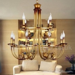 Candelabru în stil retro cu 12 lumini