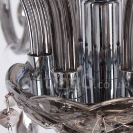Candelabru în stil lumânare de cristal K9 cu 6 lumini