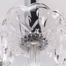 Candelabru în stil lumânare din cristal K9 contemporan cu 8 lumini
