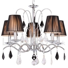 Candelabru în stil lumânare din cristal K9 contemporan cu 5 lumini