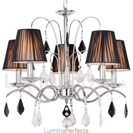 Candelabru în stil lumânare din cristal K9 contemporan cu 5 lumini Candelabru în stil lumânare din cristal K9 contemporan cu 5 lumini