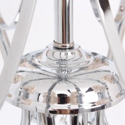 Candelabru în stil lumânare din cristal K9 contemporan cu 8 lumini