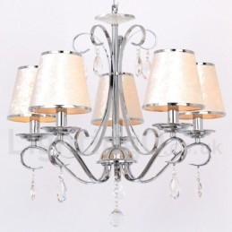 Candelabru în stil lumânare din cristal K9 contemporan cu 5 lumini