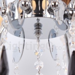 Candelabru în stil lumânare din cristal K9 contemporan cu 8 lumini