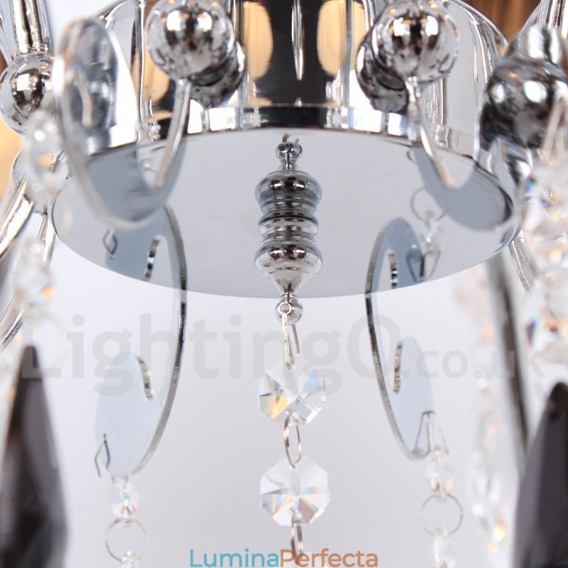 Candelabru în stil lumânare din cristal K9 contemporan cu 8 lumini