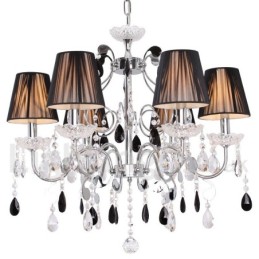 Candelabru în stil lumânare din cristal K9 contemporan cu 6 lumini
