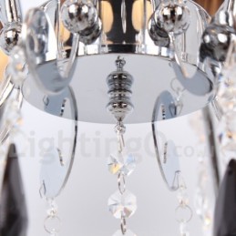 Candelabru în stil lumânare din cristal K9 contemporan cu 6 lumini