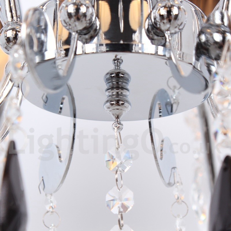 Candelabru în stil lumânare din cristal K9 contemporan cu 6 lumini