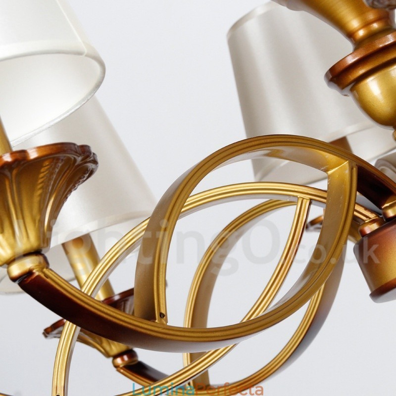 Candelabru în stil retro lumânare cu 5 lumini