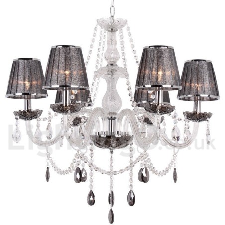 Candelabru în stil lumânare de cristal K9 cu 6 lumini Candelabru în stil lumânare de cristal K9 cu 6 lumini