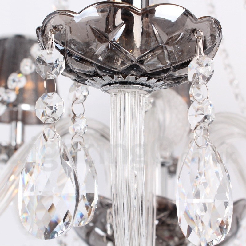 Candelabru în stil lumânare de cristal K9 cu 6 lumini