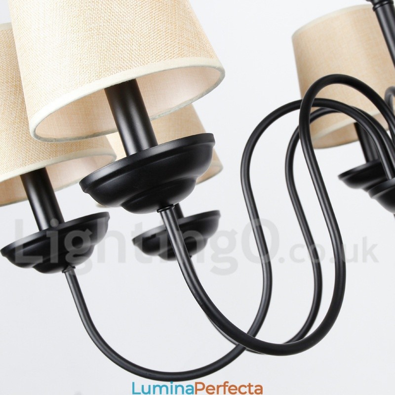 Candelabru cu 12 lumini, rustic, 2 niveluri, retro contemporan în stil lumânare