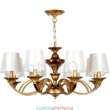 Candelabru în stil lumânare rustic în stil retro mediteranean cu 8 lumini Candelabru în stil lumânare rustic în stil retro mediteranean cu 8 lumini