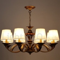 Candelabru în stil lumânare rustic în stil retro mediteranean cu 8 lumini