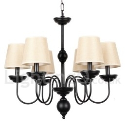 Candelabru în stil lumânare, retro, rustic, cu 6 lumini