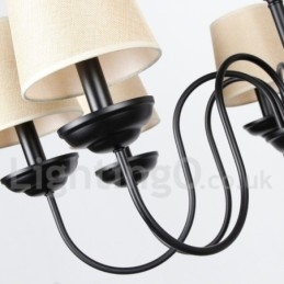 Candelabru în stil lumânare, retro, rustic, cu 6 lumini