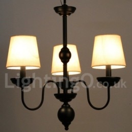 Candelabru în stil lumânare, retro, rustic, cu 3 lumini