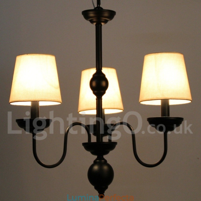 Candelabru în stil lumânare, retro, rustic, cu 3 lumini