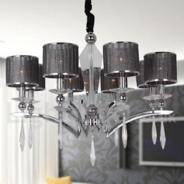 Candelabru în stil lumânare modern și contemporan cu 8 lumini