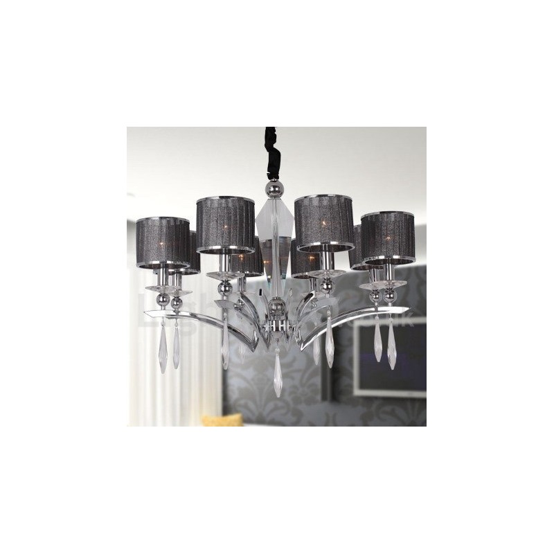 Candelabru în stil lumânare modern și contemporan cu 8 lumini
