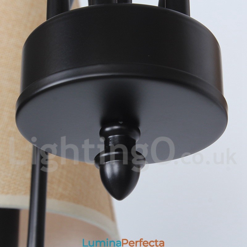 Candelabru în stil lumânare retro contemporan cu 8 lumini
