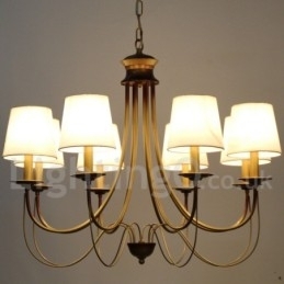 Candelabru cu 8 lumini în stil rustic mediteranean, modern și contemporan în stil lumânare