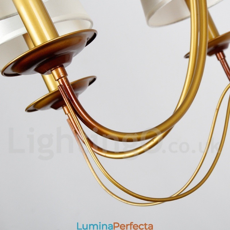 Candelabru cu 8 lumini în stil rustic mediteranean, modern și contemporan în stil lumânare