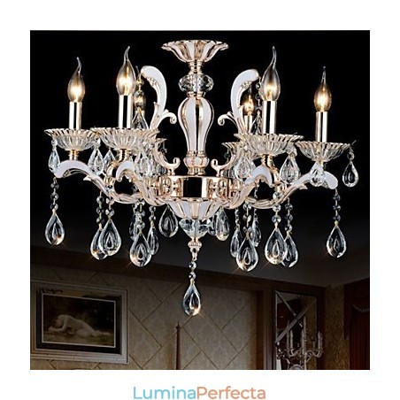 Lămpi de lux din aliaj de zinc, lumânări de lux în stil european