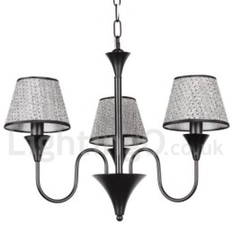 Candelabru cu 3 lumini, rustic, modern, retro, negru, stil lumânare