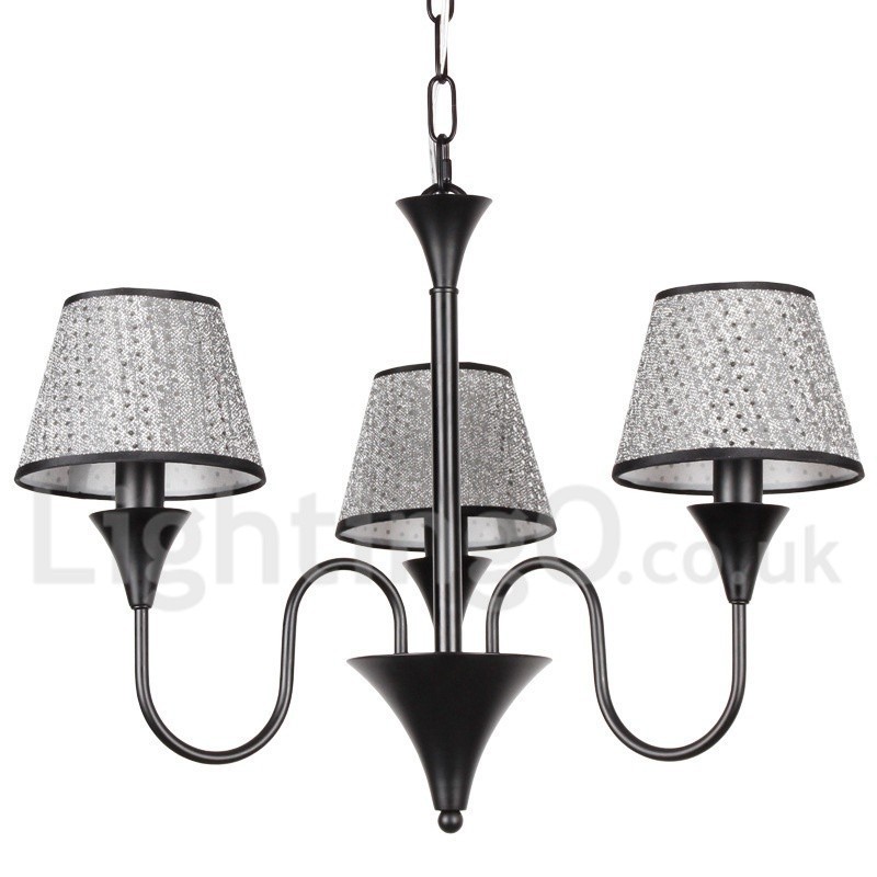Candelabru cu 3 lumini, rustic, modern, retro, negru, stil lumânare