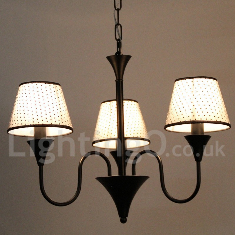 Candelabru cu 3 lumini, rustic, modern, retro, negru, stil lumânare