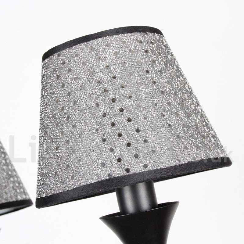 Candelabru cu 3 lumini, rustic, modern, retro, negru, stil lumânare