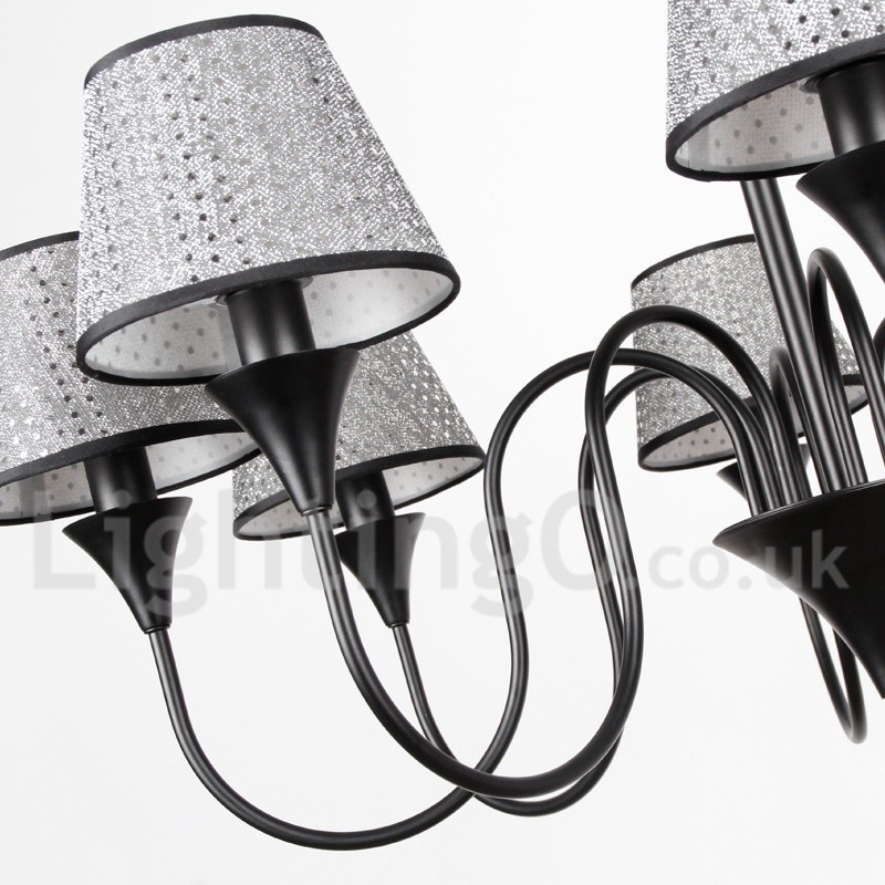 Candelabru cu 3 lumini, rustic, modern, retro, negru, stil lumânare