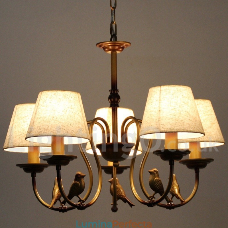 Candelabru în stil lumânare retro, modern, contemporan, cu 5 lumini