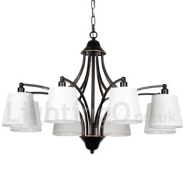 Candelabru cu 8 lumini, rustic, retro, în stil lumânare