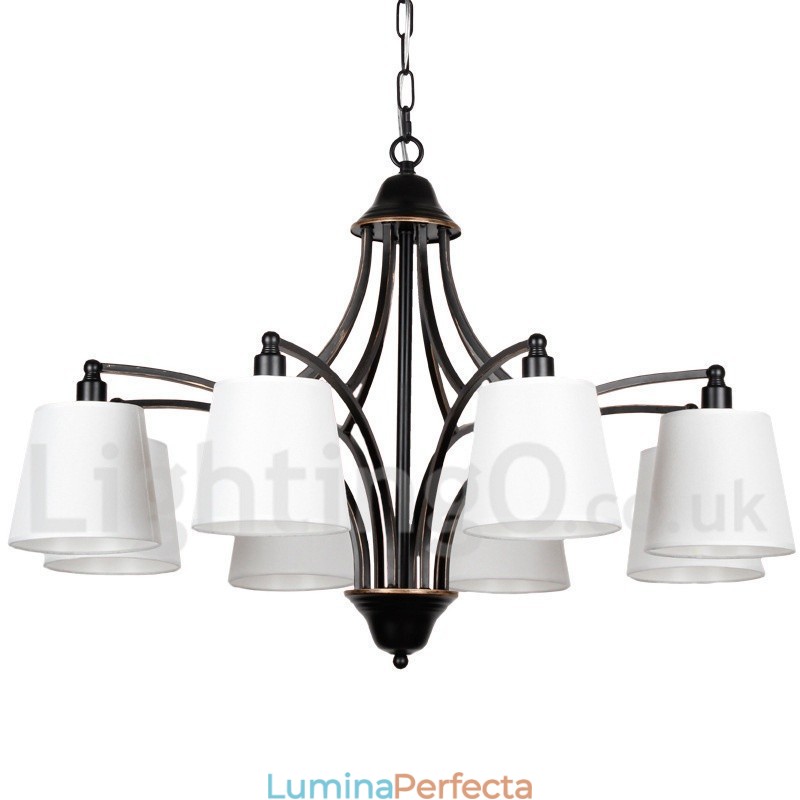 Candelabru cu 8 lumini, rustic, retro, în stil lumânare