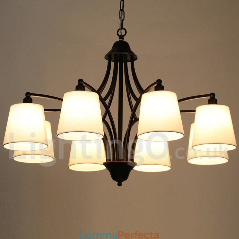 Candelabru cu 8 lumini, rustic, retro, în stil lumânare