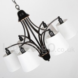 Candelabru cu 8 lumini, rustic, retro, în stil lumânare