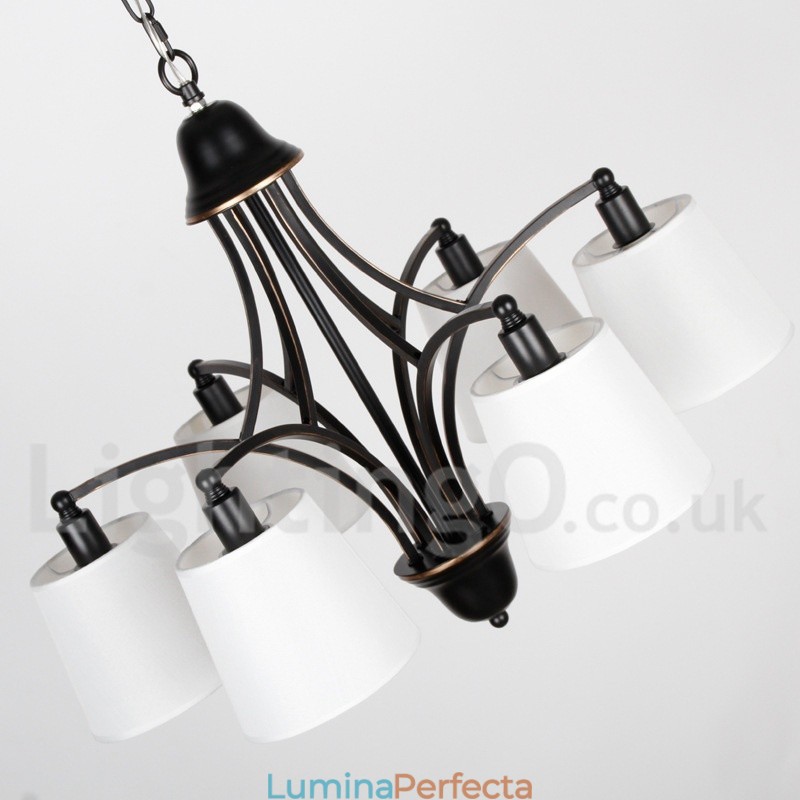 Candelabru cu 8 lumini, rustic, retro, în stil lumânare