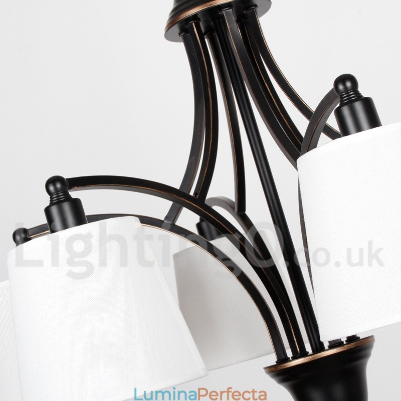 Candelabru cu 8 lumini, rustic, retro, în stil lumânare