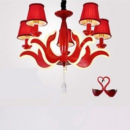 Creative Garden Lights Candelabru acrilic roșu