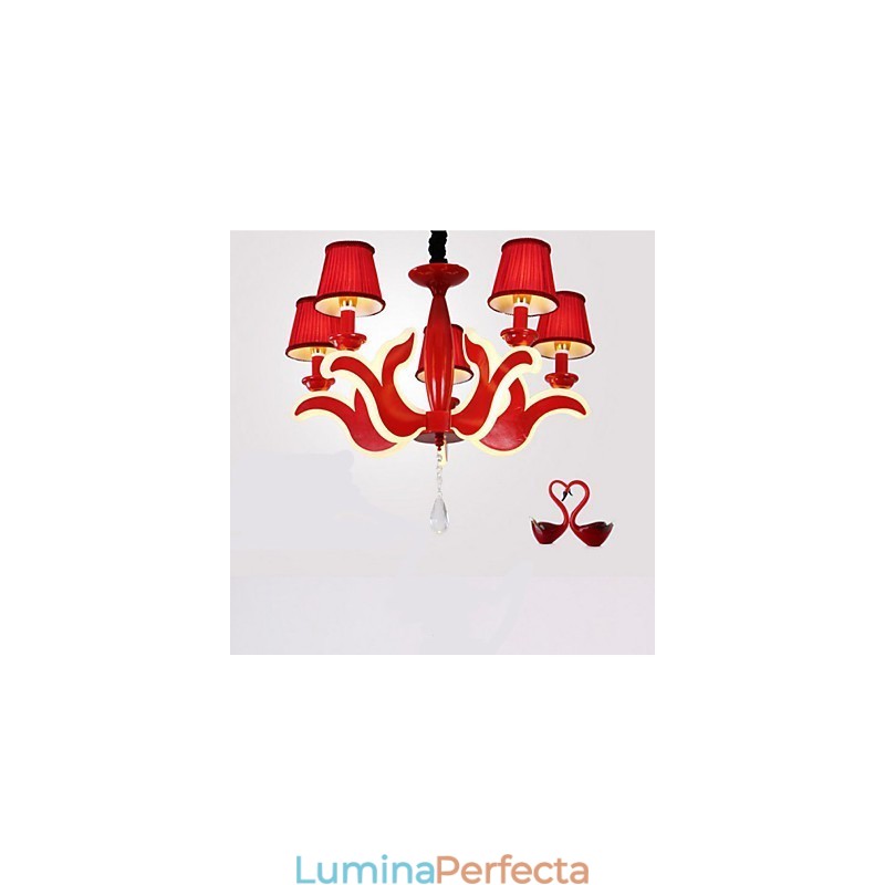 Creative Garden Lights Candelabru acrilic roșu