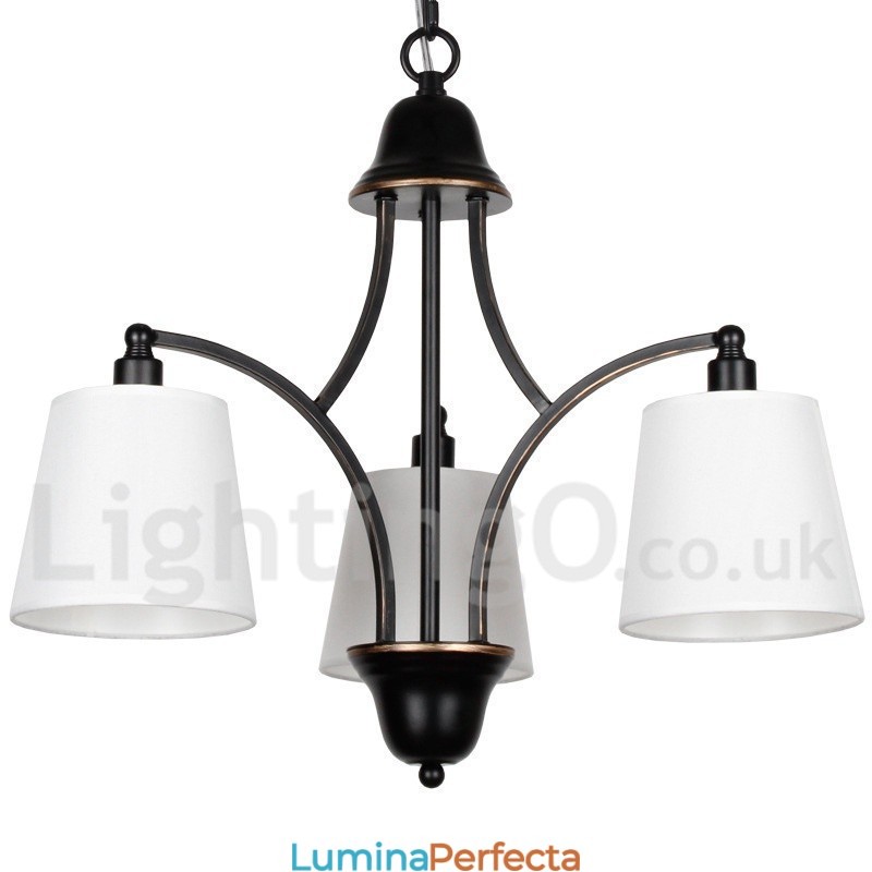 Candelabru în stil lumânare, retro, rustic, cu 3 lumini