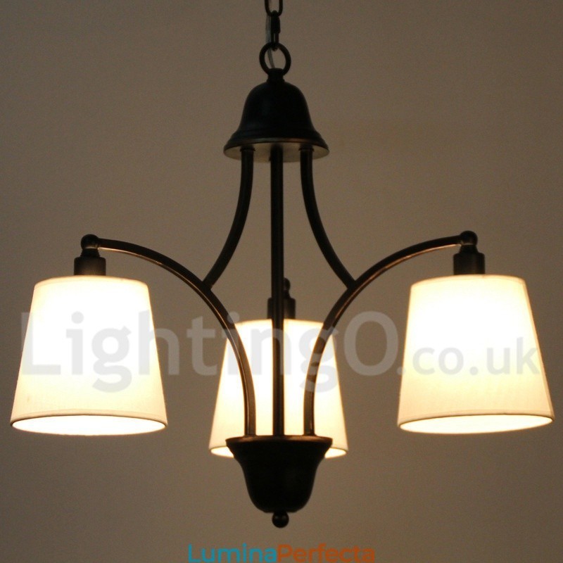 Candelabru în stil lumânare, retro, rustic, cu 3 lumini