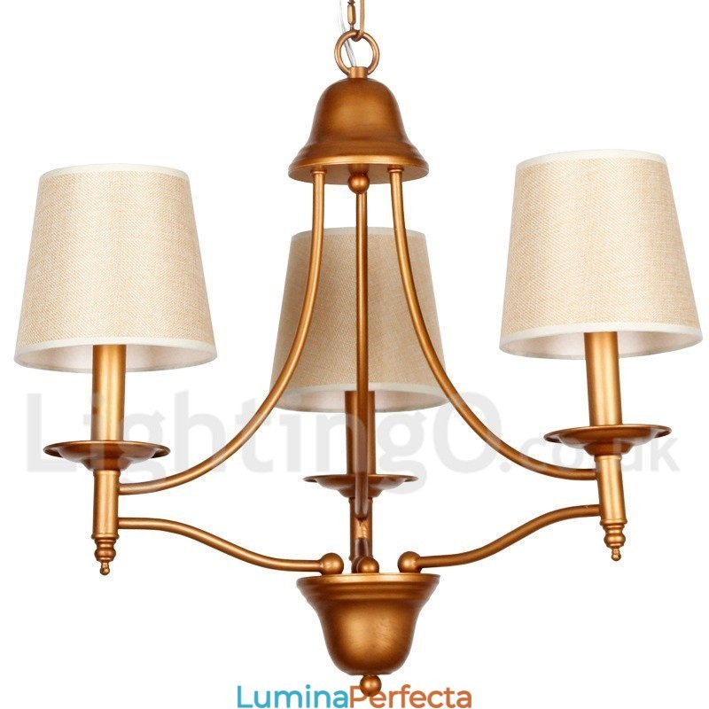 Candelabru în stil lumânare cu 3 lumini, rustic retro, stil mediteranean