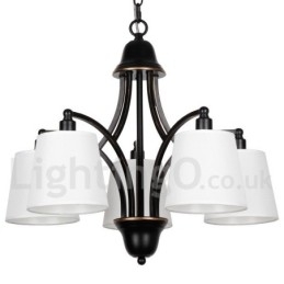 Candelabru în stil lumânare, retro, rustic, cu 5 lumini