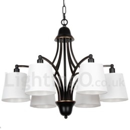Candelabru cu 6 lumini, rustic, retro, în stil lumânare