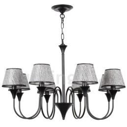 Candelabru cu 8 lumini, rustic, modern, retro, negru, stil lumânare