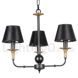 Candelabru în stil retro rustic cu 3 lumini